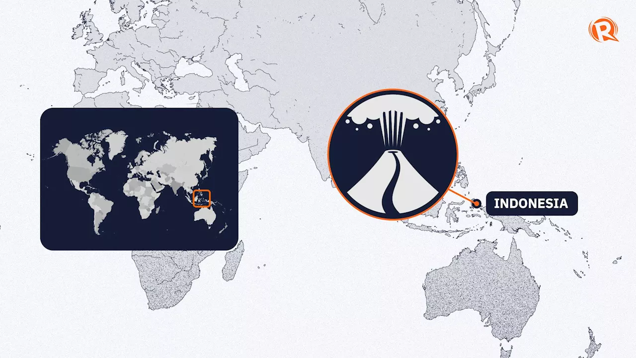 Indonesia’s Mount Ibu volcano erupts, spewing clouds of ash