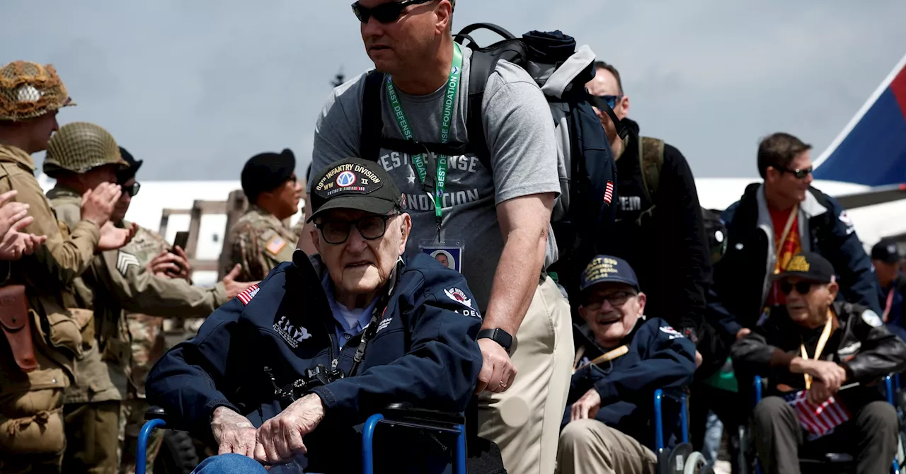 US veterans get heroes' welcome in France ahead of D-Day anniversary