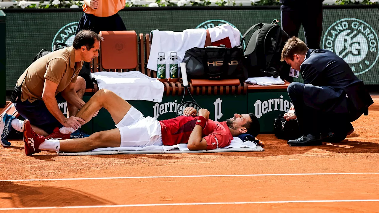 Roland-Garros: Novak Djokovic, blessé, déclare forfait avant les quarts