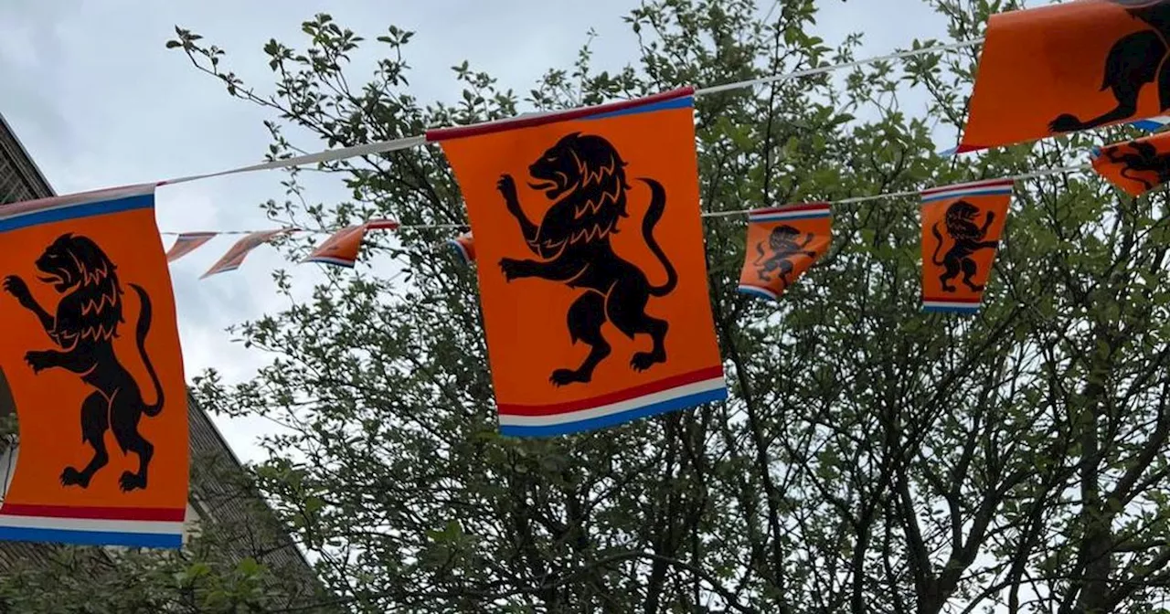 EK-koorts begint te komen, hier kleuren de straten al oranje