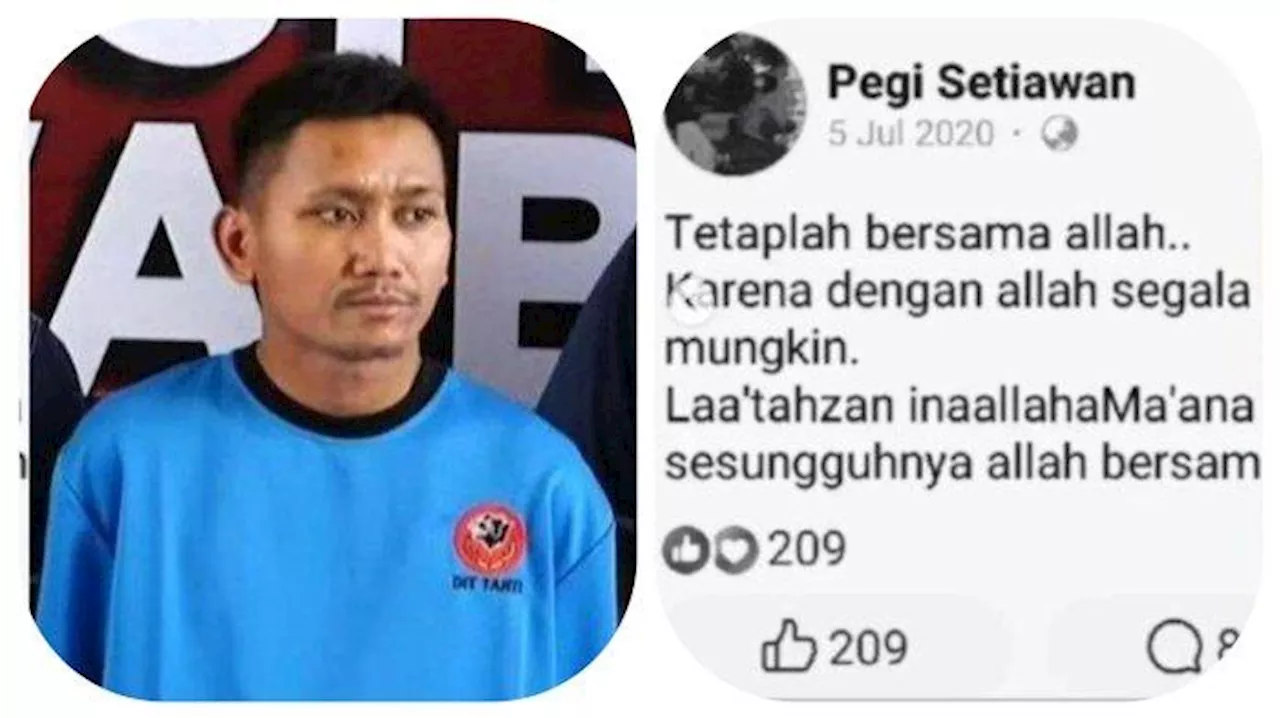 Status Pegi Setiawan Viral: Tetaplah Bersama Allah dengan Allah Segala Sesuatu Jadi Mungkin