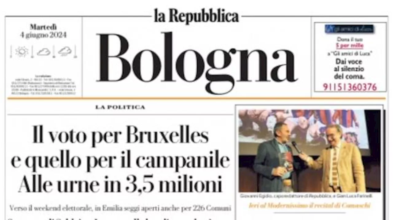 La Repubblica-Bologna: 'Italiano valuta pro e contro: Sartori aspetta l'ok del tecnico'