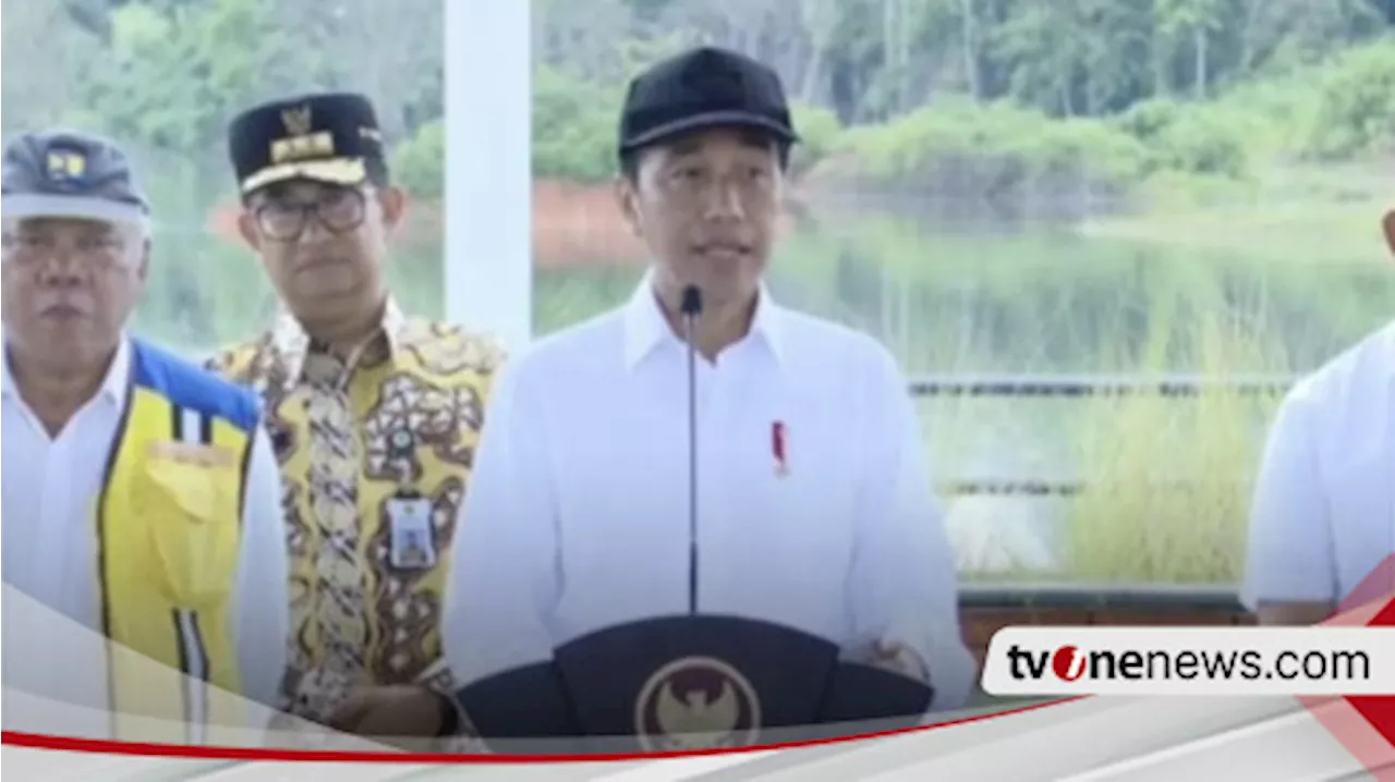 Presiden Jokowi Resmikan Bendungan Sepaku Semoi, Sumber Air Baku Bagi Air Minum di IKN