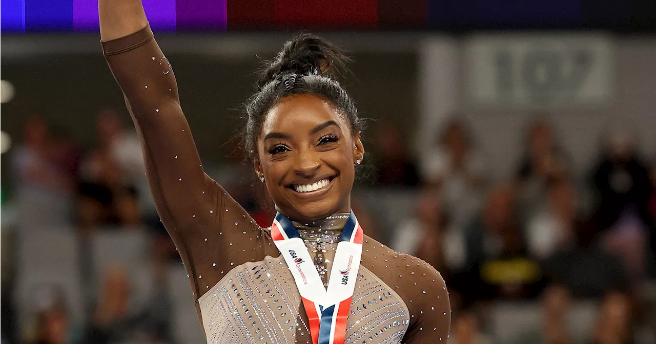 This Setting Spray Locks in Simone Biles' Makeup for Competitions