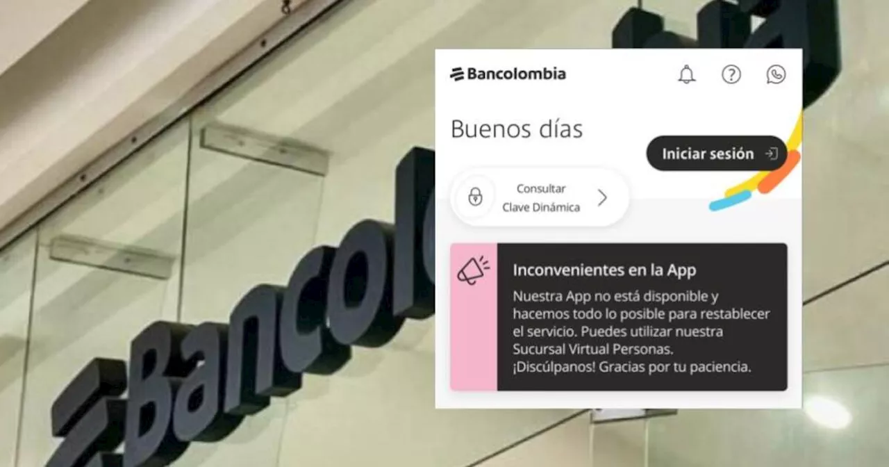 Bancolombia aún no recupera el servicio de su aplicación: ¿qué pasó y cuándo volverá?