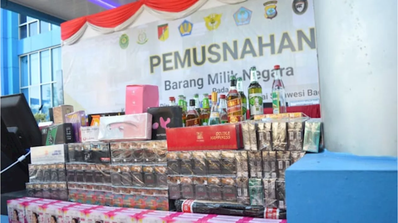 Pemusnahan BMN Ilegal Senilai Rp2,9 Miliar oleh Bea Cukai Sulawesi Utara