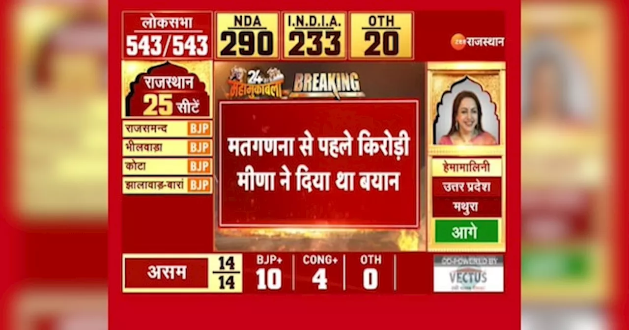 Lok Sabha Election Result: डॉ. किरोड़ी लाल मीणा कल दे सकते हैं इस्तीफा! सियासी गलियारों के सूत्रों ने दी जानकारी