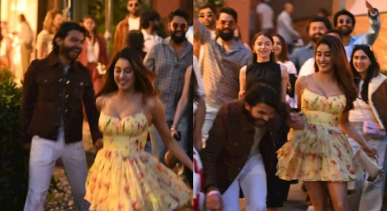 Janhvi Kapoor and Shikhar Pahariya's romance blossoms at Ambani bash