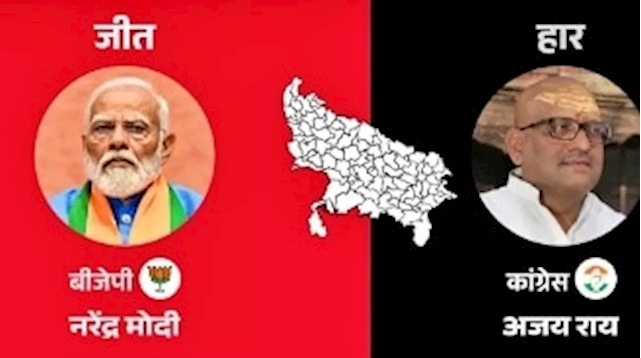 Varanasi Election Result: वाराणसी में PM मोदी ने लगाई जीत की हैट्रिक, कांग्रेस के अजय राय को 1.52 लाख वोट से हराया