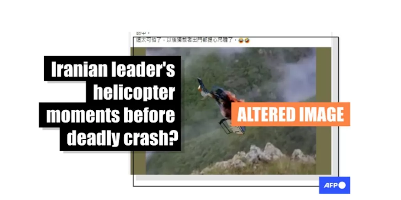 Photoshopped image falsely linked to Iranian president's deadly helicopter crash