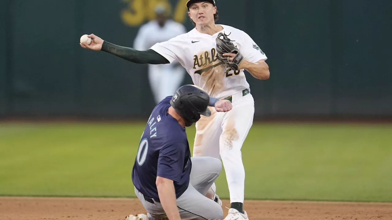 Kirby has nine strikeouts in 5 innings and the Mariners beat the A's 4-2