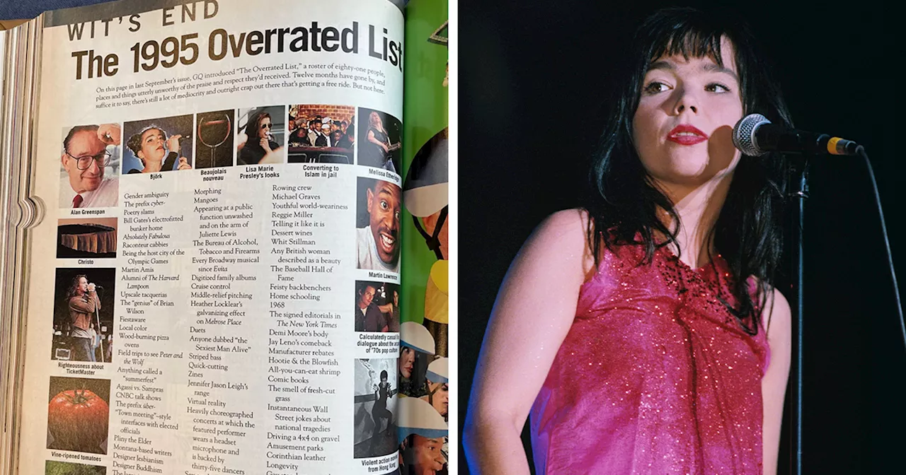 GQ’s 1995 List Of “Overrated” Pop Culture Is Hilariously Roasted 30 Years Later