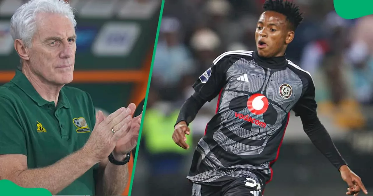 Bafana Coach Hugo Broos Praised 'Humble' Orlando Pirates Teenage Sensation Relebohile Mofokeng