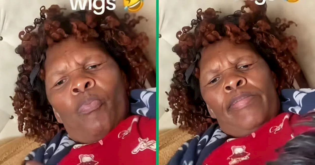 Hilarious Aunt Refuses to Let Go of Old Wig, Leaves Mzansi in Stitches, Shares Video