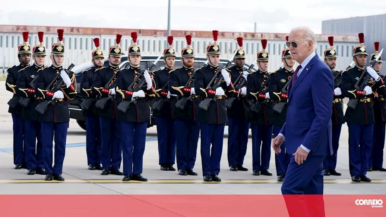 Biden chega a França para se encontrar com Macron