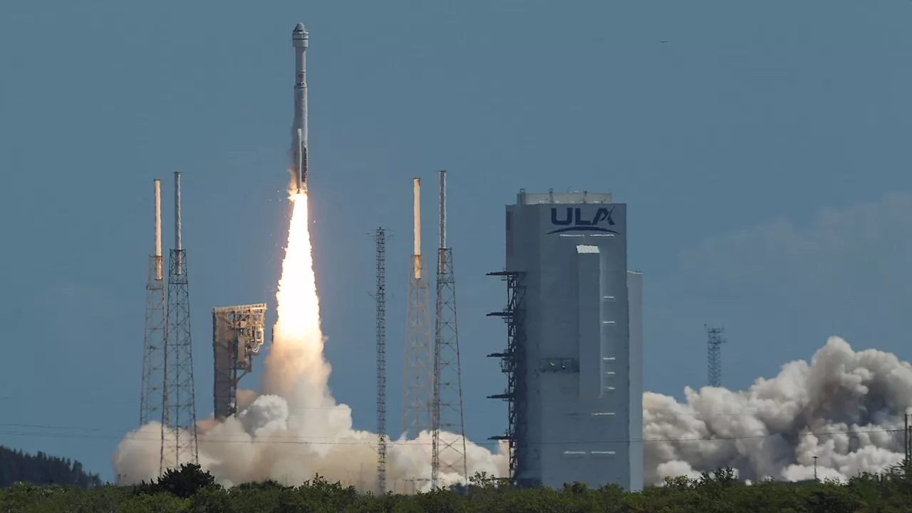 Boeing Starliner launches for the first time carrying NASA astronauts to the ISS