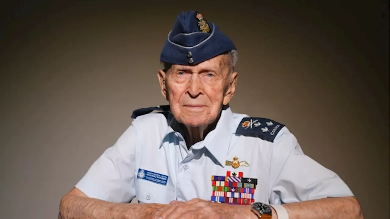 100-year-old Canadian D-Day veteran Richard Rohmer speaks about D-Day anniversary