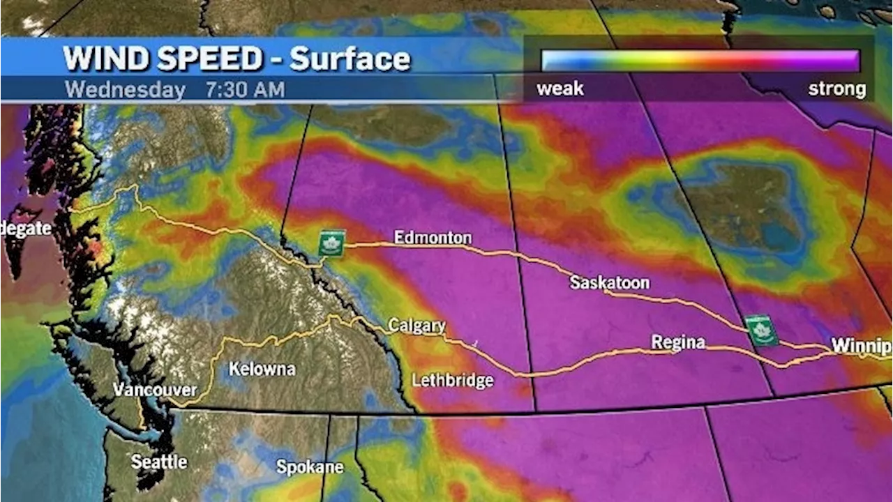 Another windy day in southern Alberta before warm, dry weather takes over