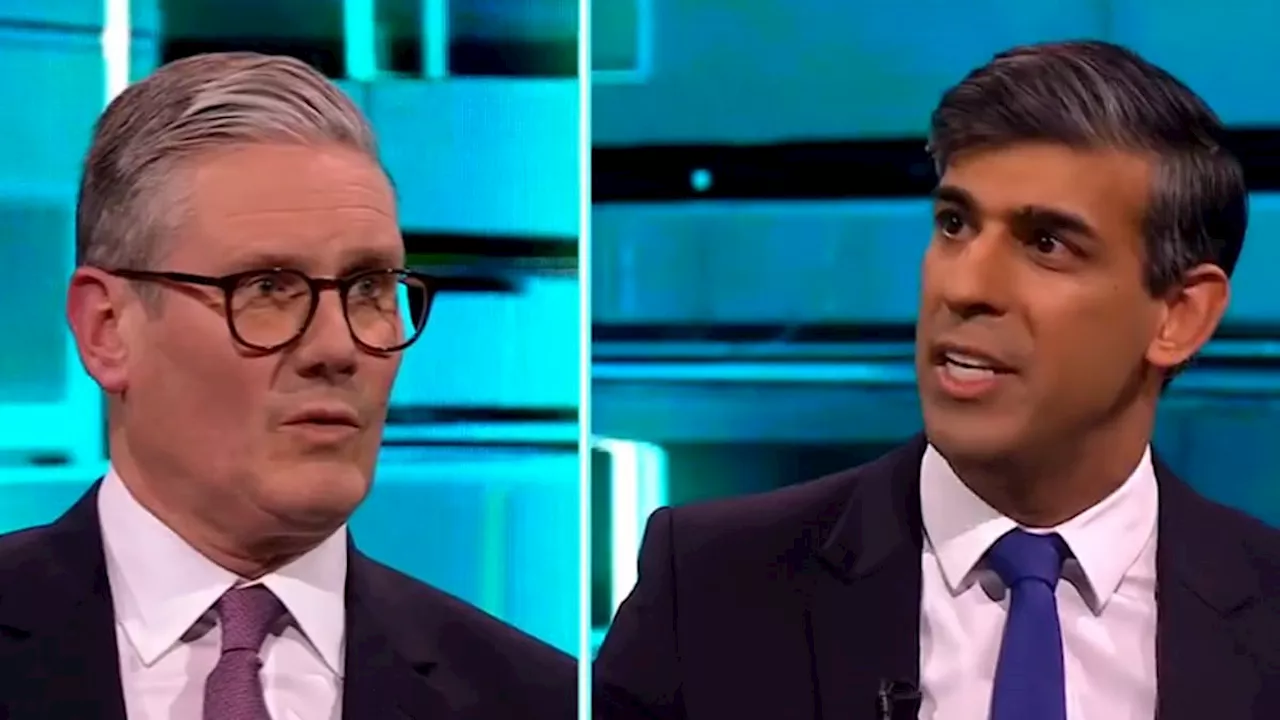 PM Rishi Sunak and Keir Starmer slated for talking over host