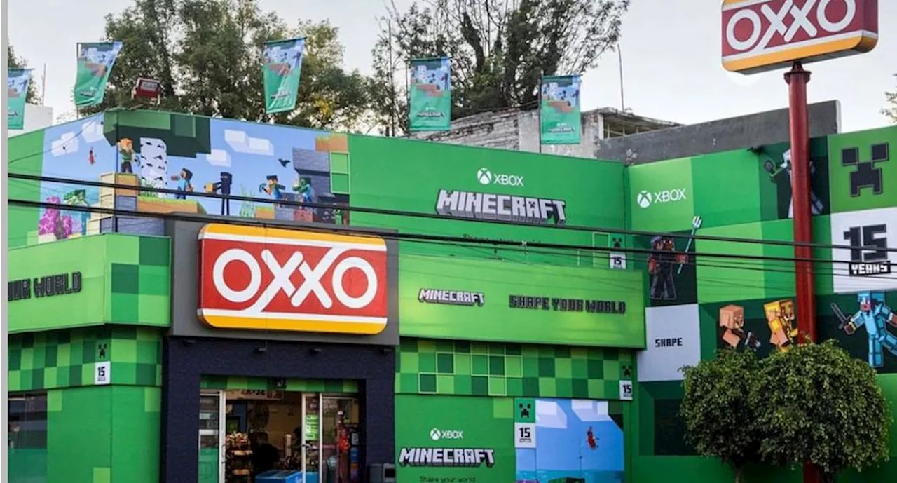 Oxxo con temática de Minecraft desata furor en redes sociales: ¿dónde se encuentra?