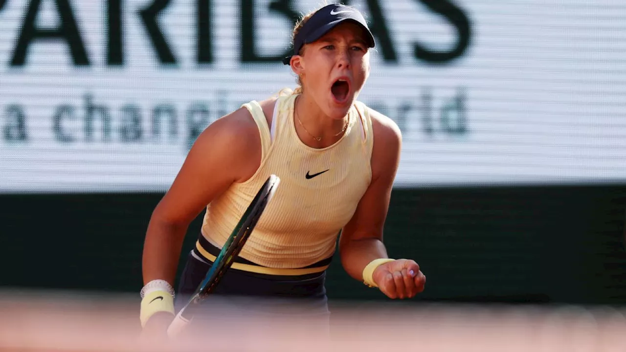 Andreeva, aos 17 anos, elimina Sabalenka nas quartas de Roland Garros