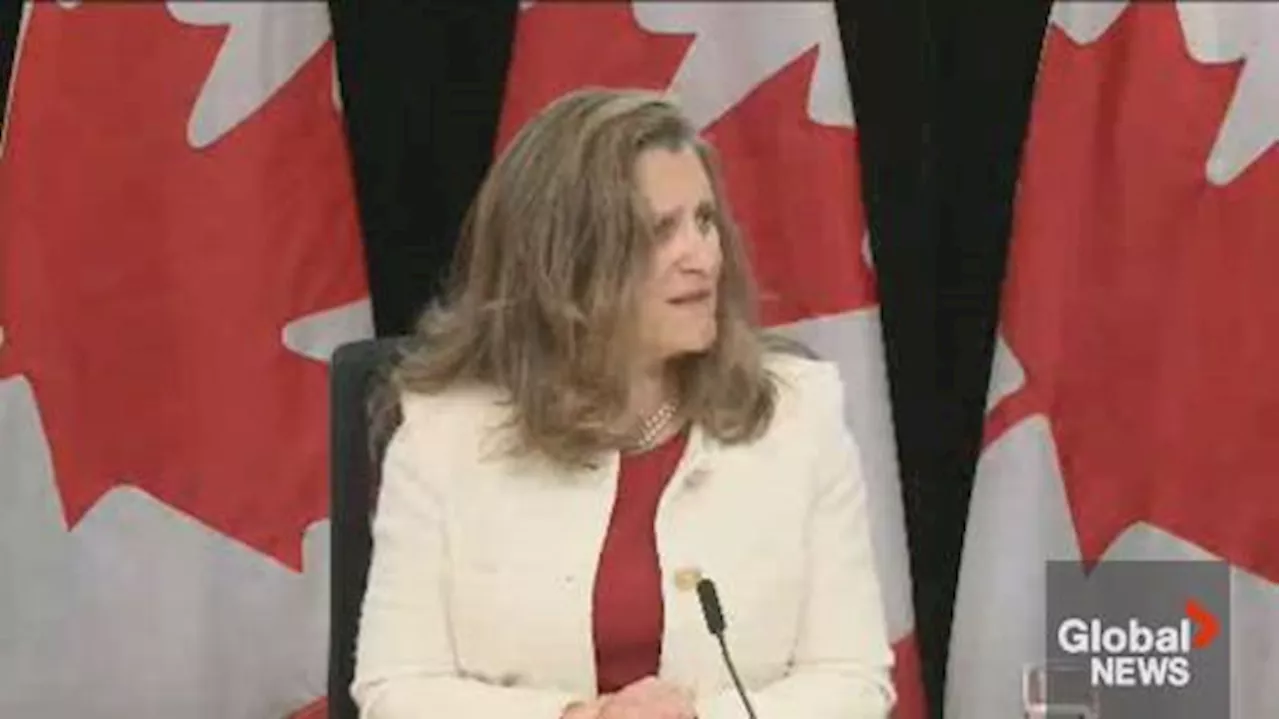 Foreign interference: Freeland mum on why politicians not named in NSICOP report