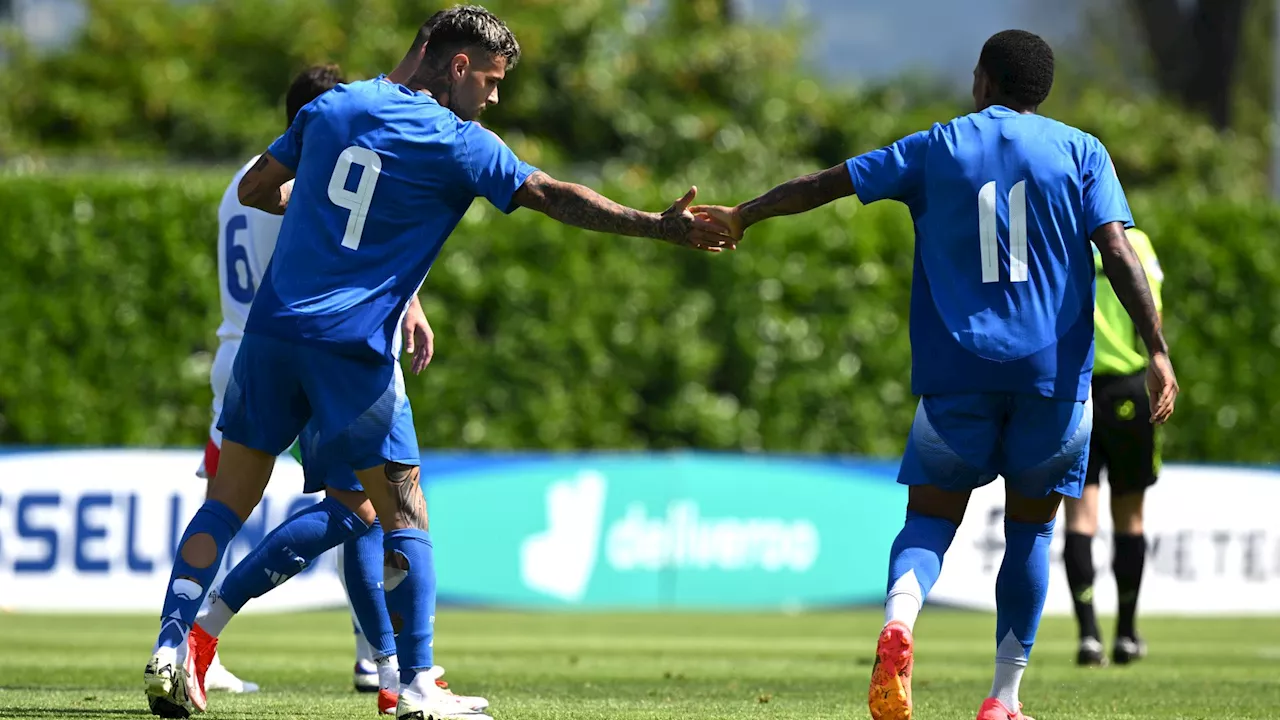 Italia-Italia Under 20 3-1: Scamacca a segno nell'amichevole di Coverciano