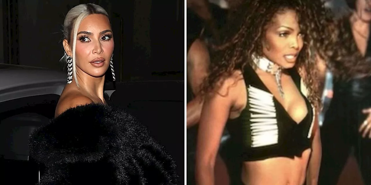 Kim Kardashian Wears Archival Janet Jackson “If” Outfit to the Singer’s Concert