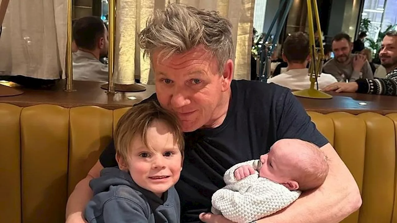 Gordon Ramsay's baby son Jesse is his double in adorable new family photo