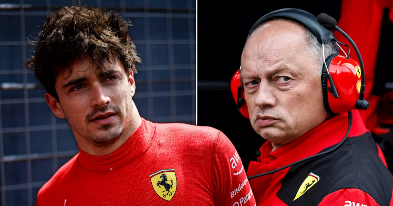 Charles Leclerc speaks his mind about Ferrari chief Fred Vasseur's leadership