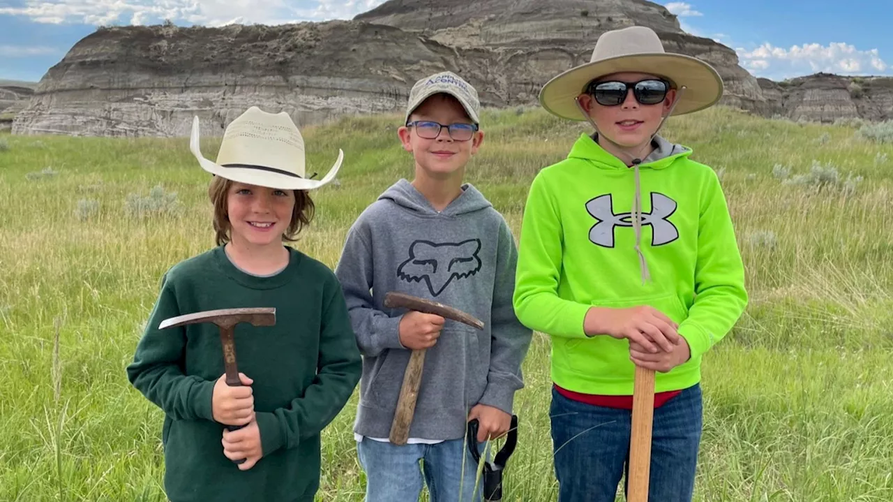 Three boys uncover teenage T Rex fossil while out on hike in North Dakota