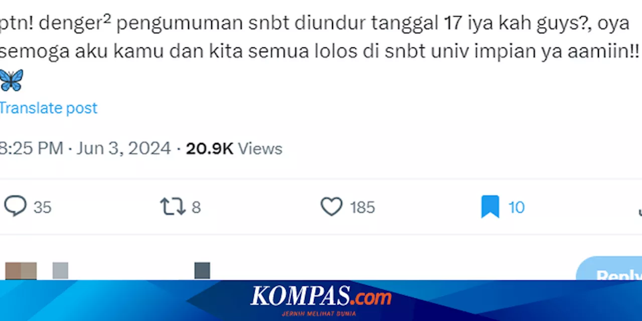 Disebut Akan Diundur, Kapan Hasil UTBK SNBT 2024 Diumumkan?