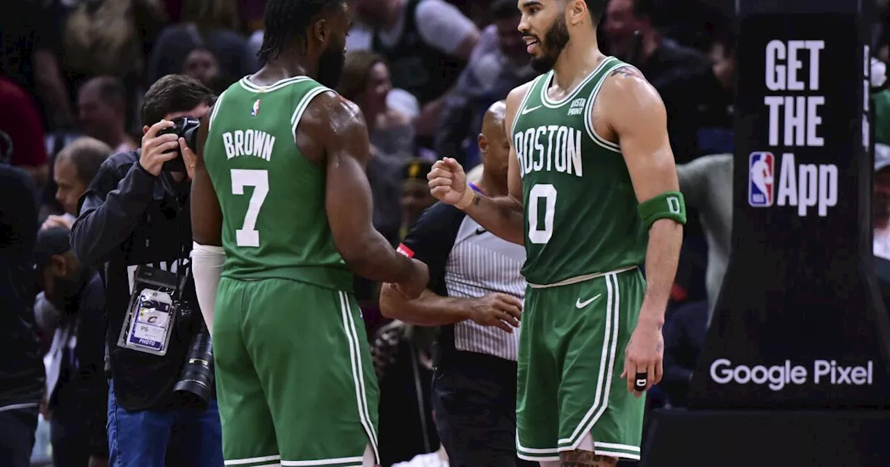 Celtics stars Jayson Tatum and Jaylen Brown make most of second chance in NBA Finals