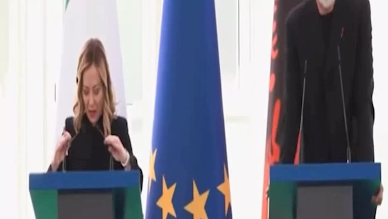 Giorgia Meloni in Albania: &#034;Accordo con Tirana di grande respiro europeo&#034;