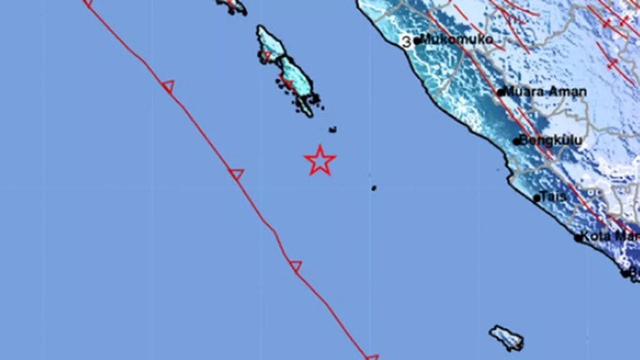 Gempa Magnitudo 5,7 Guncang Mukomuko Bengkulu, Pusat Gempa di Laut