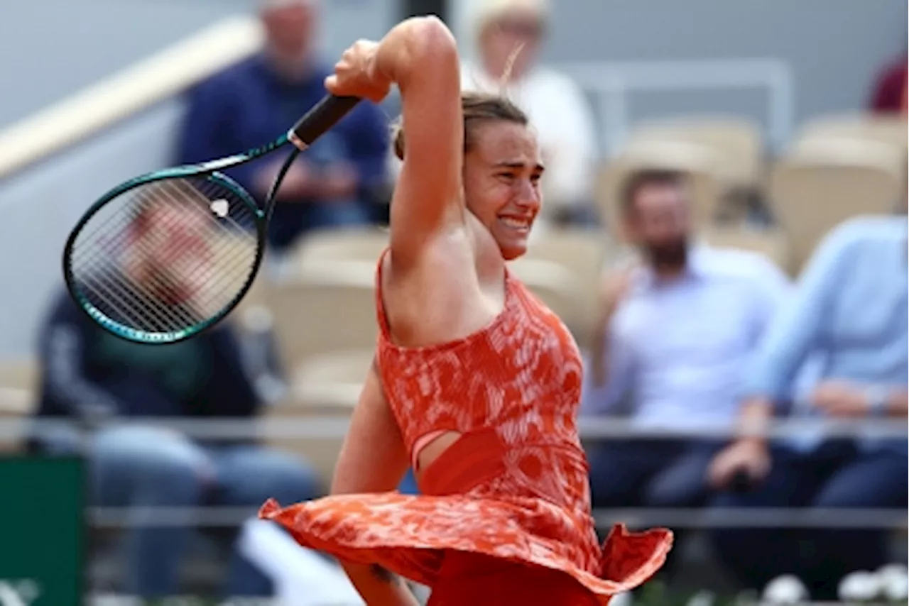 Sabalenka eyes French Open semis, Rybakina beaten by Paolini