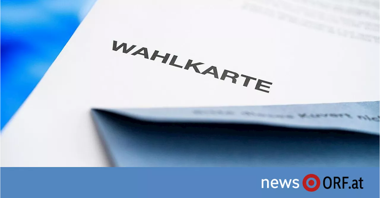 Wahlkarten: Frist für schriftliche Beantragung endet