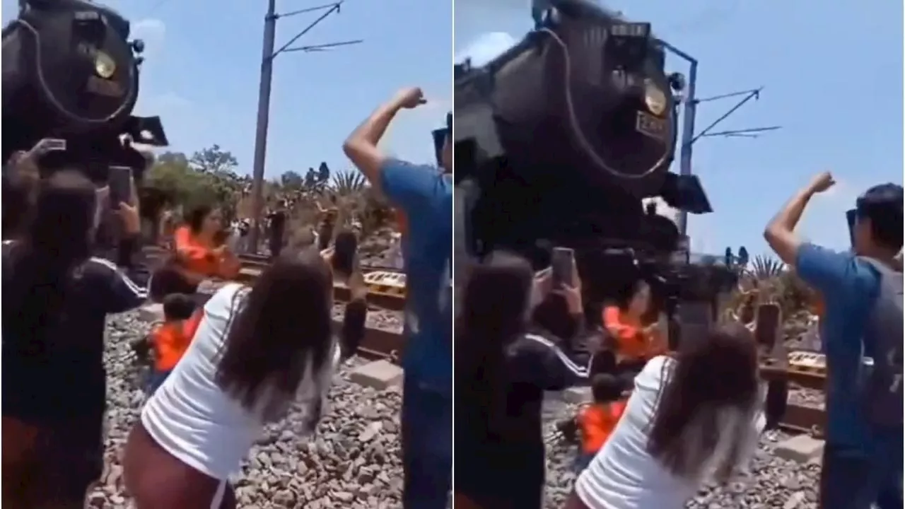 Mujer quiso tomarse selfie, pero murió al ser golpeada en la cabeza por una locomotora en Hidalgo (Video)