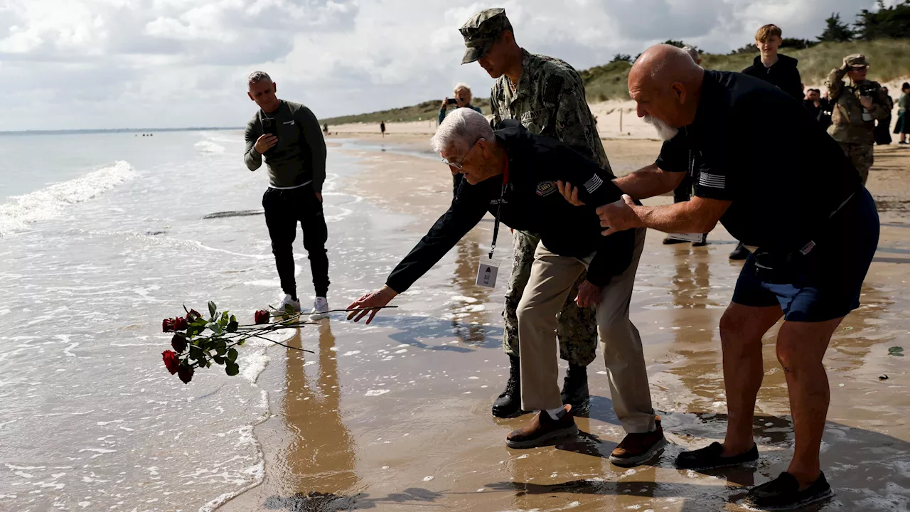 Normandía conmemora a los veteranos del desembarco durante la Segunda Guerra Mundial 80 años después