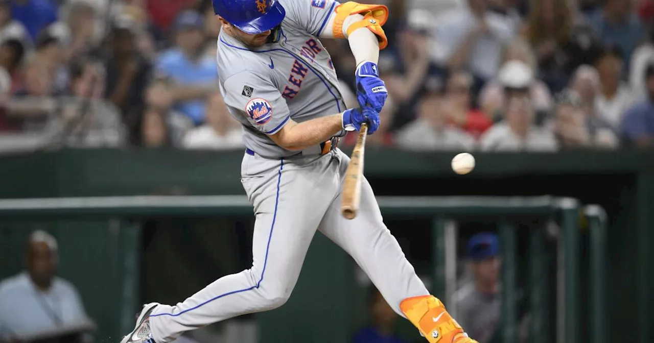 Alonso y Bader pegan cuadrangulares y Mets superan 6-3 a Nacionales