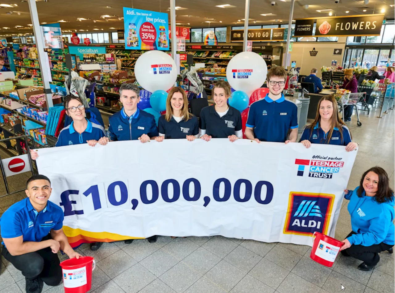 Shropshire Aldi shoppers help raise £650 for Teenage Cancer Trust