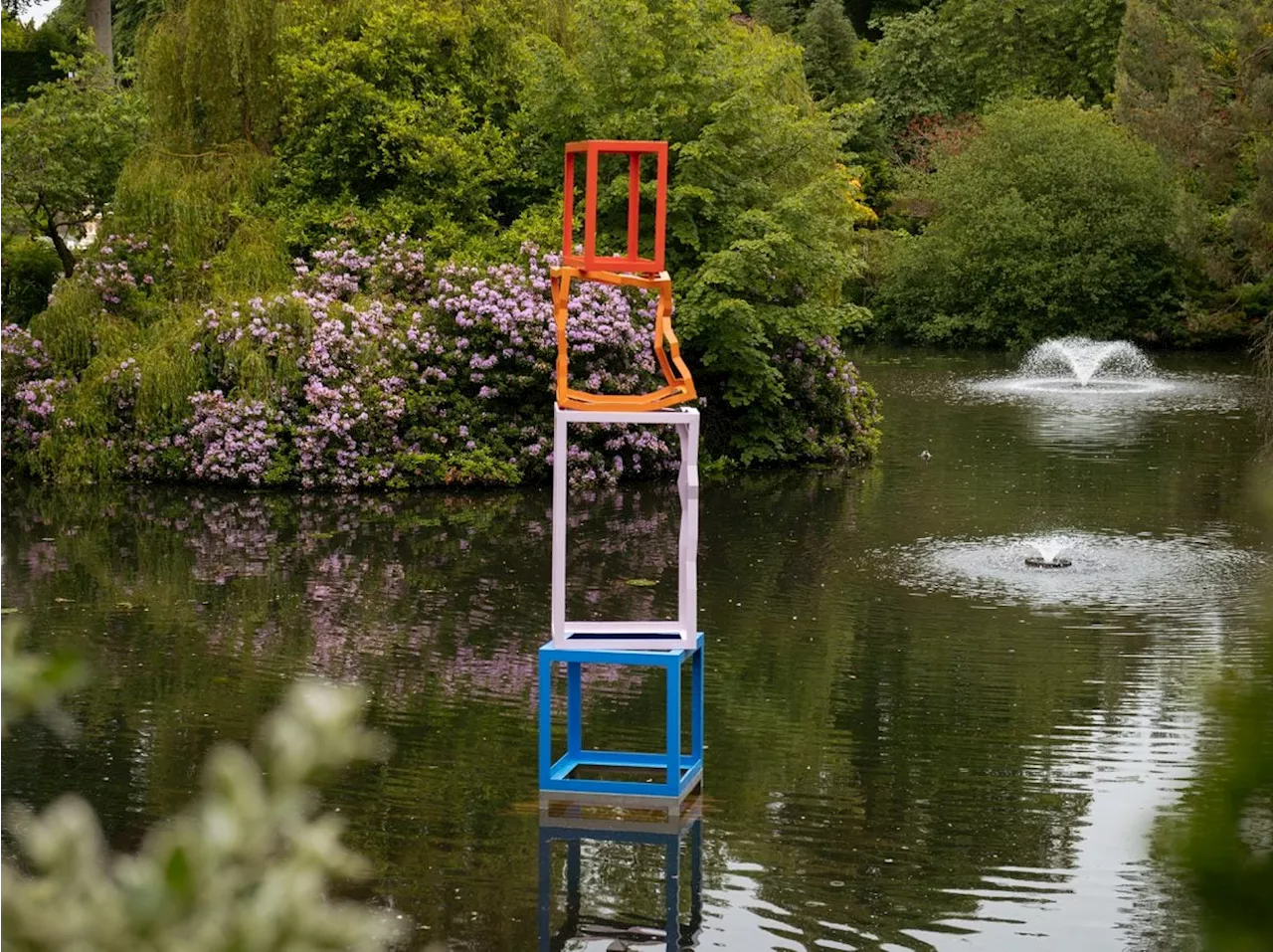 A 'Meccano set gone wrong': Shrewsbury residents unconvinced by garden's new sculpture