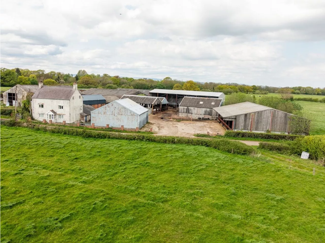 Rare opportunity as livestock farm with three-storey period farmhouse goes on sale at £1.35m