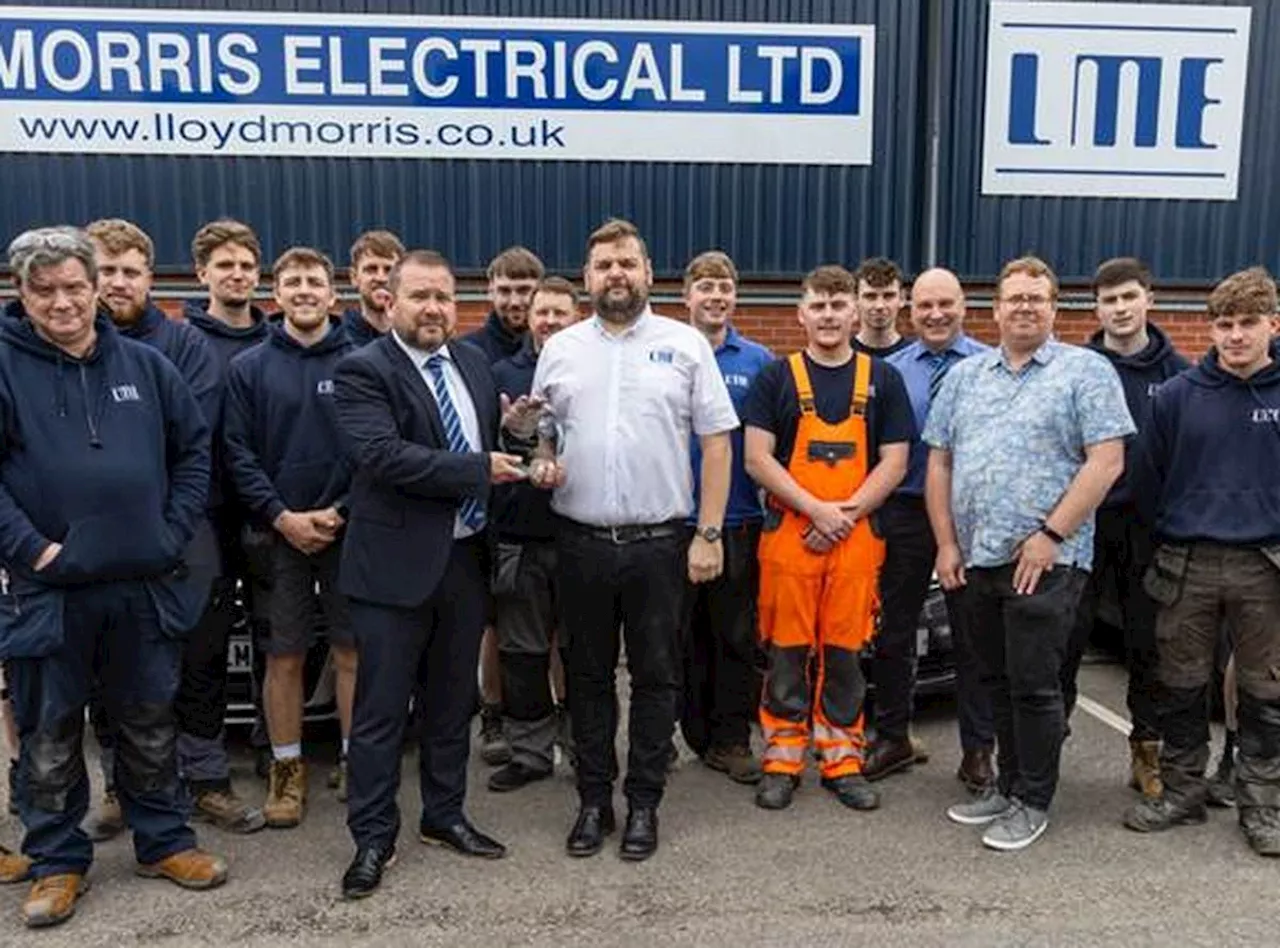 Wrexham-based company wins award for outstanding support to apprentices