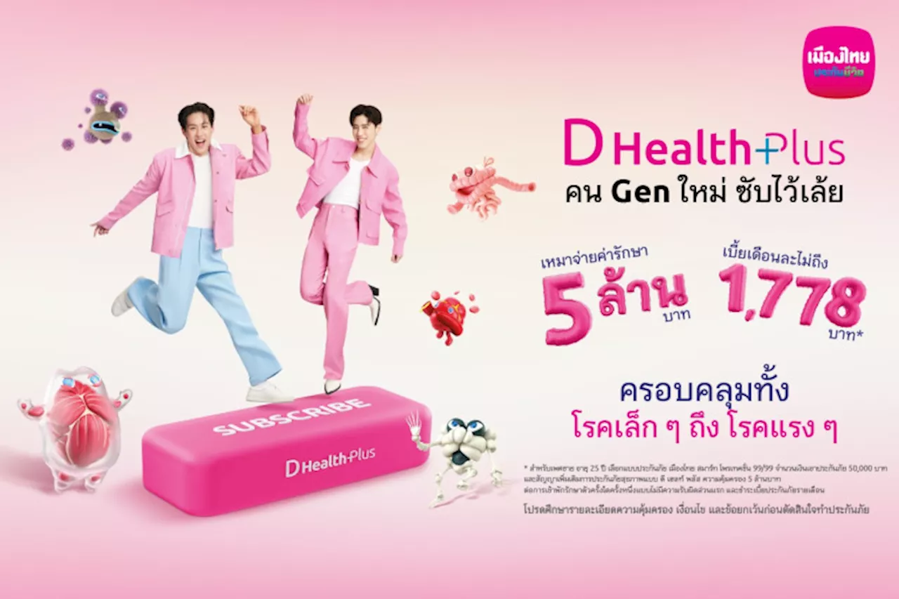 เมืองไทยประกันชีวิต ดึง “บิวกิ้น-พีพี” ชวนกด Subscribe ‘D Health Plus’ เปลี่ยน ‘ประกันสุขภาพ’ ให้เป็นเรื่องใกล้ตัว