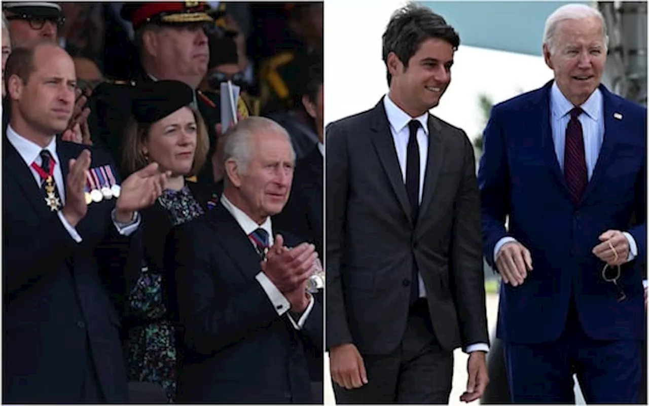 80° anniversario del D-day, re Carlo e William a Portsmouth e Biden in Francia