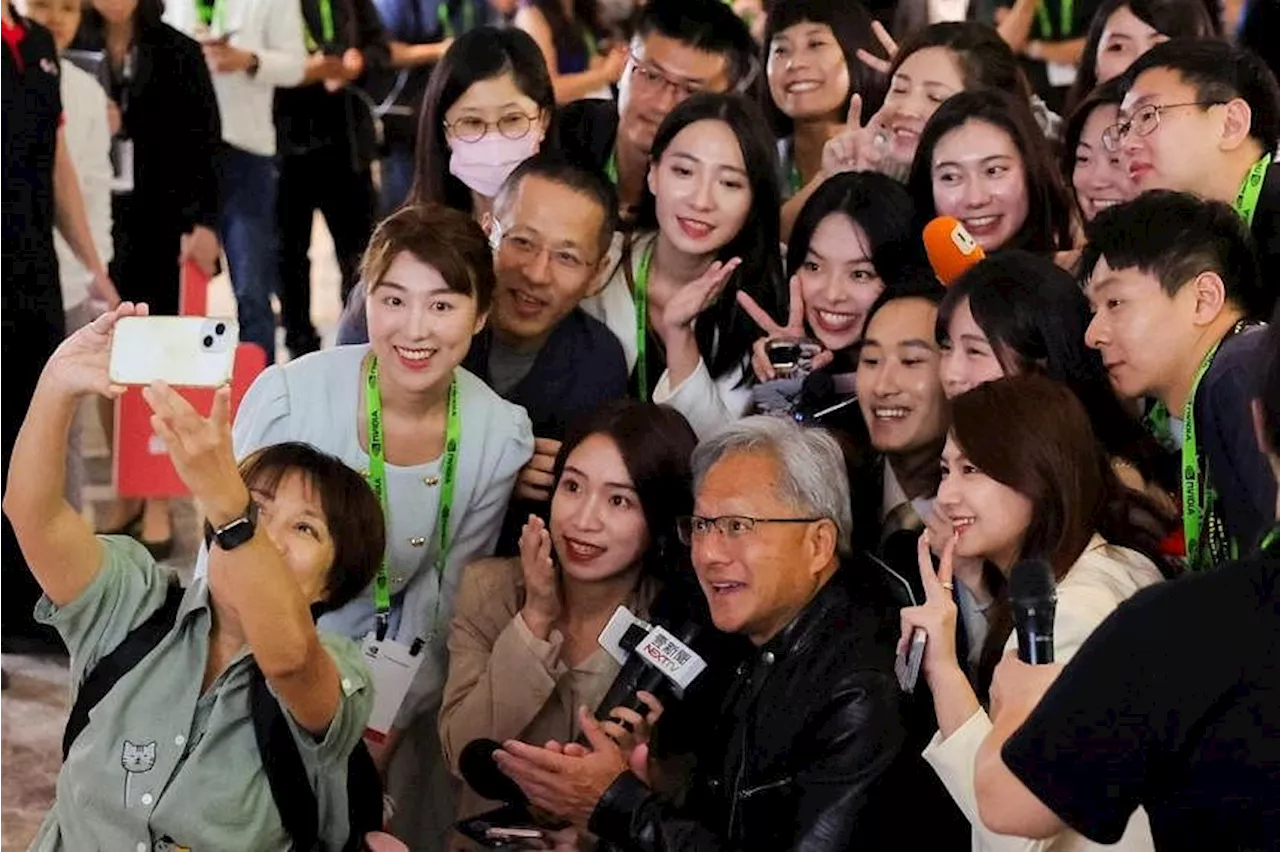 Like a pop star, Nvidia’s CEO Huang stirs up ‘Jensanity’ in Taiwan