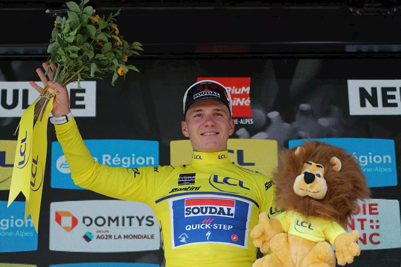 Criterium du Dauphiné. Evenepoel écrase le chrono et goûte au plaisir du Maillot jaune