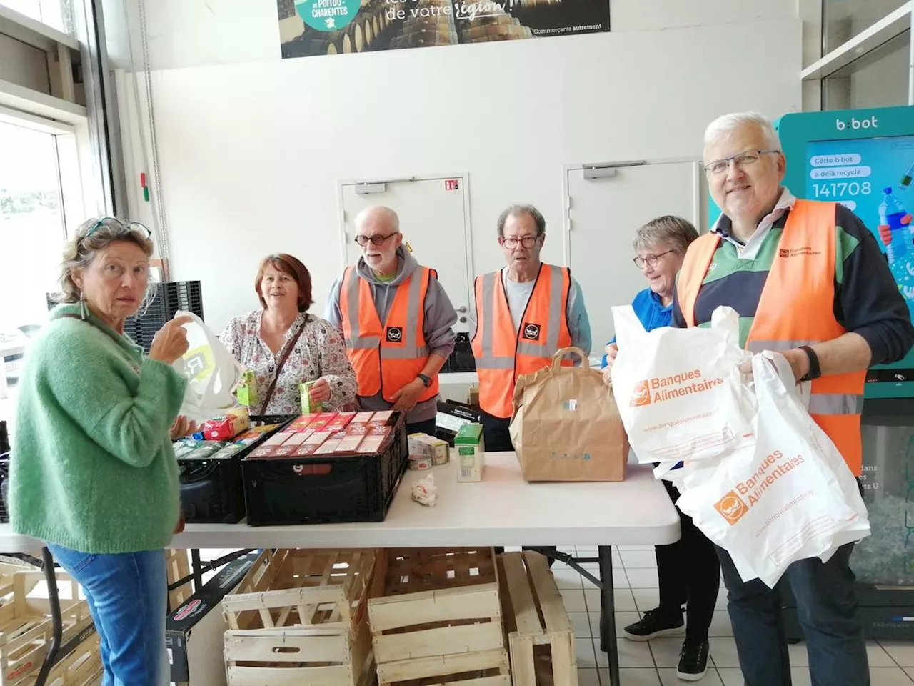 Nieul-sur-Mer : 700 sacs de première nécessité collectés au profit de la Banque alimentaire