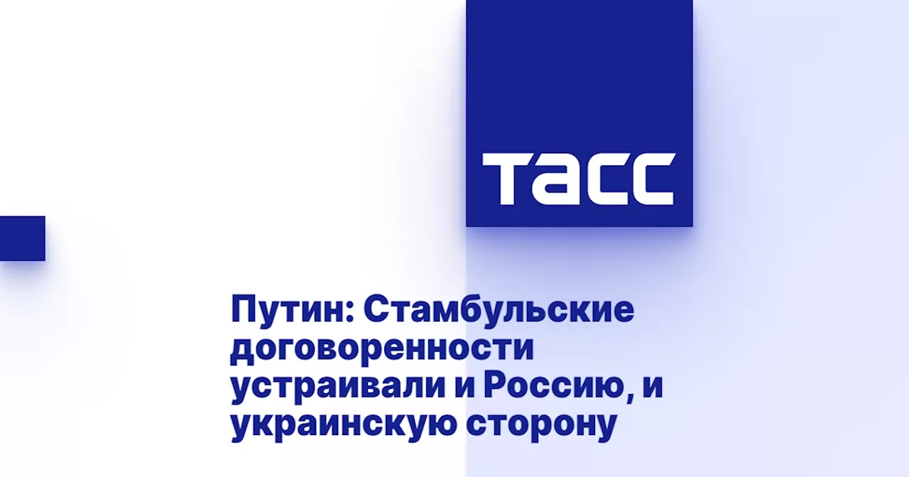 Путин: Стамбульские договоренности устраивали и Россию, и украинскую сторону